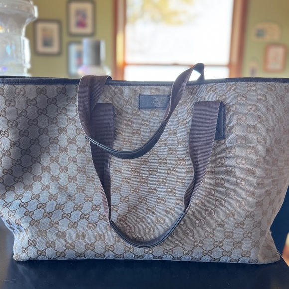 Gucci GG Canvas Large "Simmer" Tote Bag - Picture 2 of 16